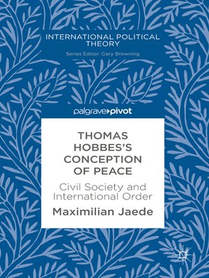 cover image of Thomas Hobbes's Conception of Peace